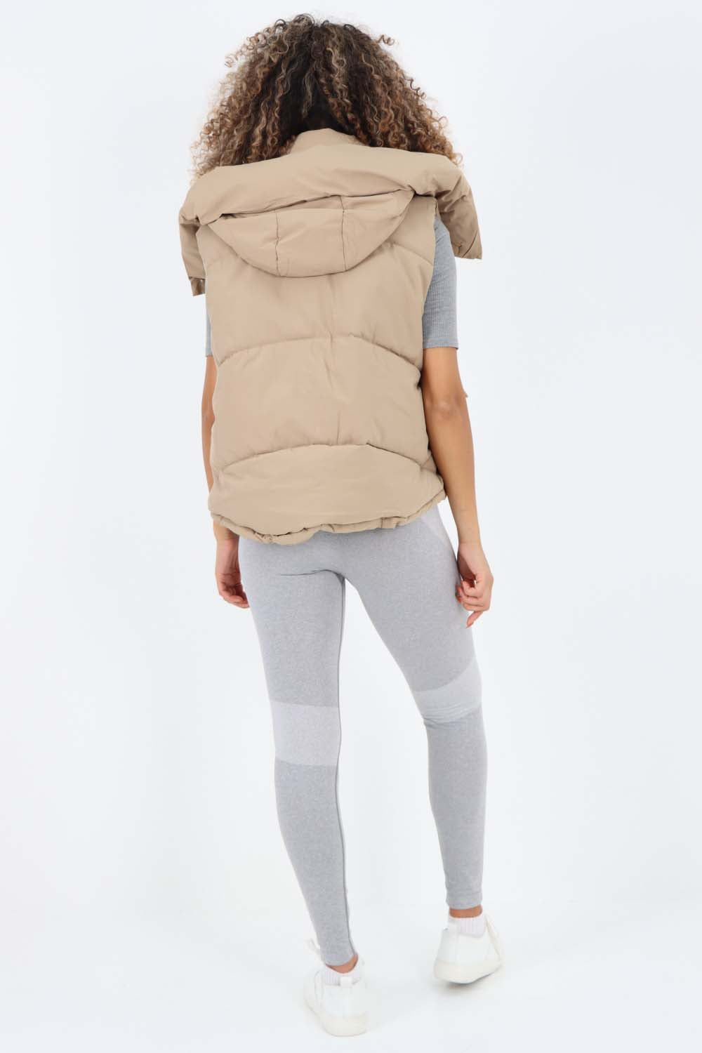 Italian Padded Pockets Hooded Gilet Jackets & Coat WearAll