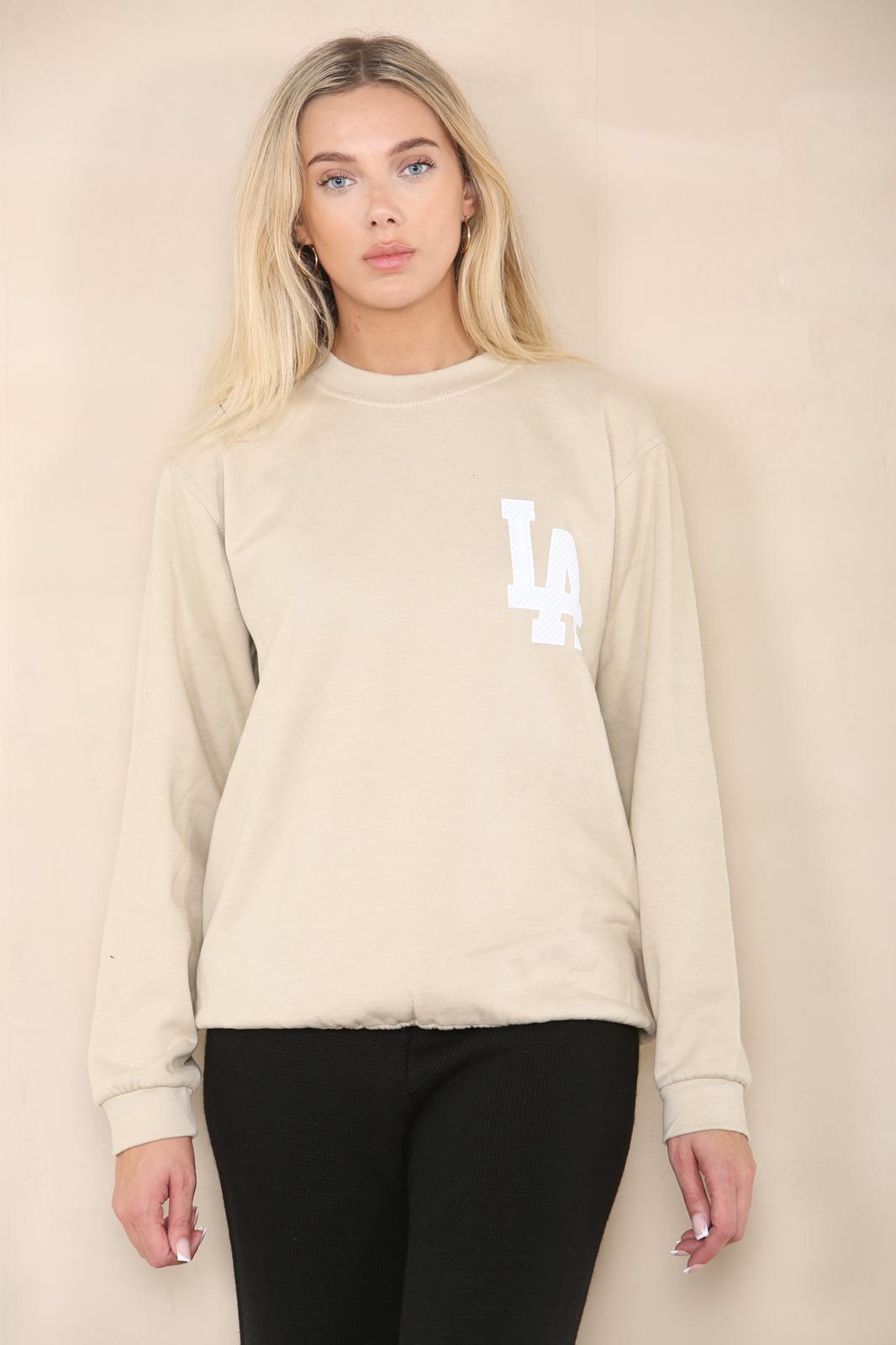 LA California Sweatshirt Sweatshirt WearAll Beige 8-16