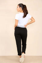 Italian Plain Drawstring Cotton Joggers Trouser WearAll