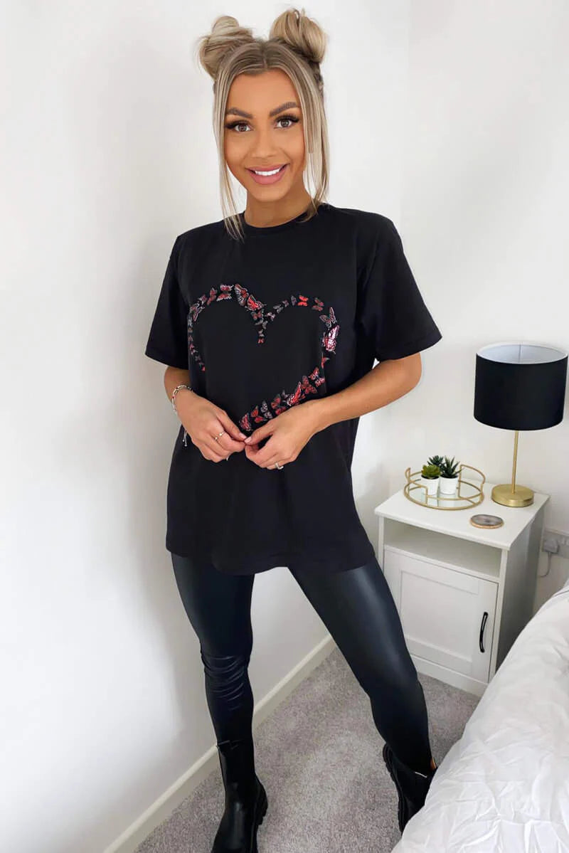 Butterfly T shirt Tops WearAll