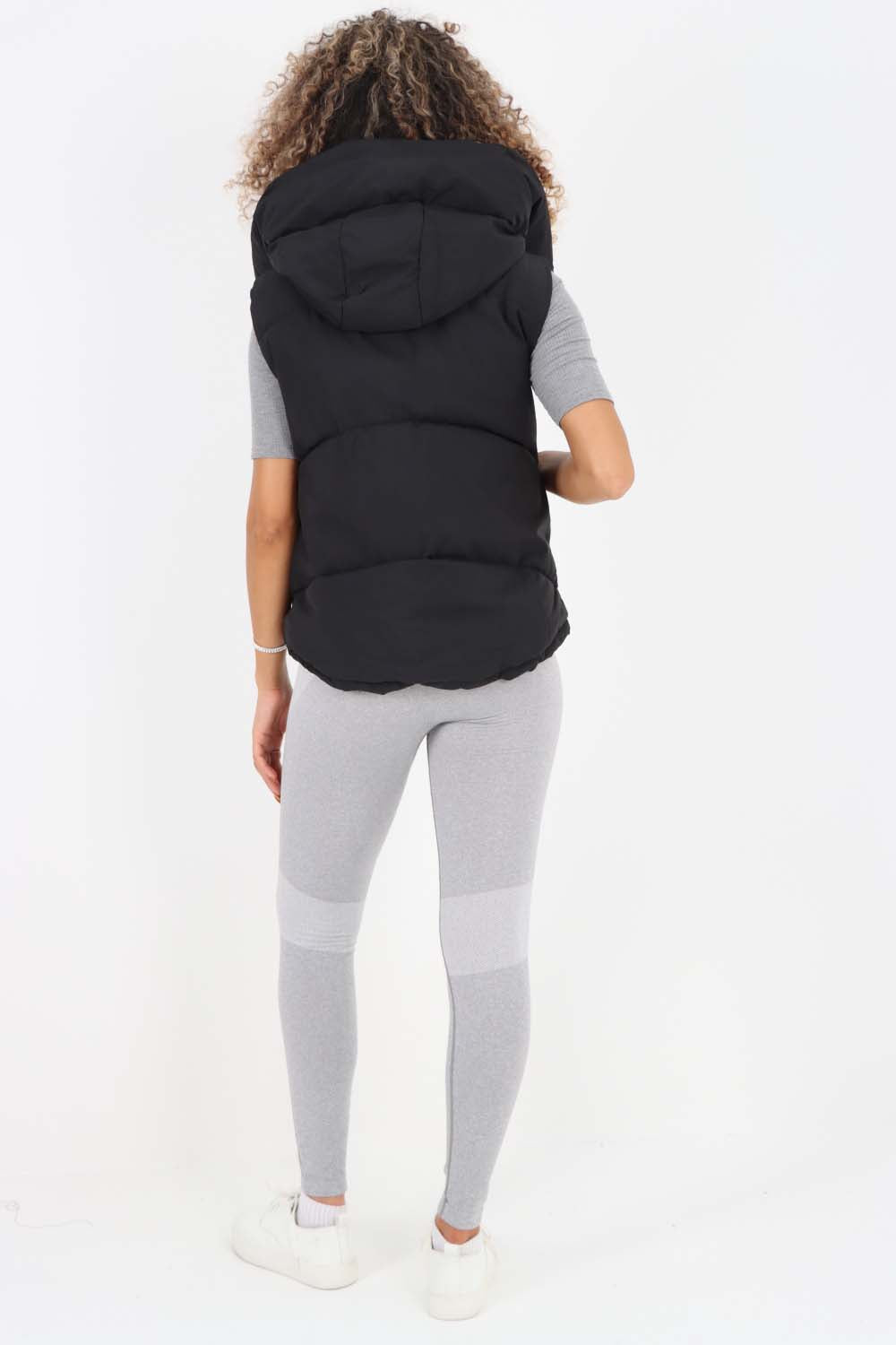 Italian Padded Pockets Hooded Gilet Jackets & Coat WearAll