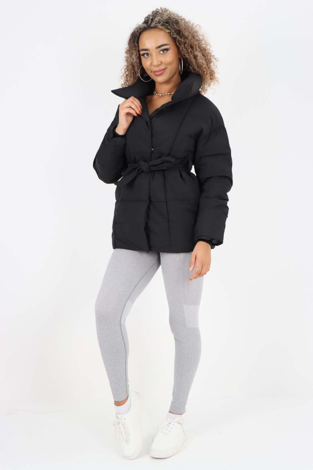 Italian Belted Hooded Jacket Coat Jackets & Coat WearAll