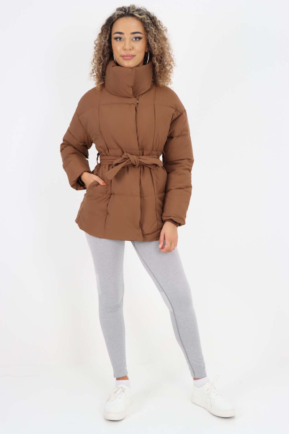 Italian Belted Hooded Jacket Coat Jackets & Coat WearAll