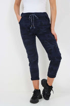 Italian Drawstring Camo Side Pockets Trousers Trouser WearAll