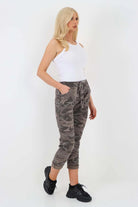 Italian Drawstring Camo Side Pockets Trousers Trouser WearAll