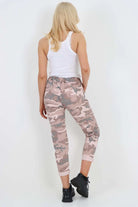 Plus Size Italian Drawstring Camo Side Pockets Trousers Trouser WearAll