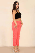Italian Glitter Drawstring Waistband Magic Pants Trouser WearAll