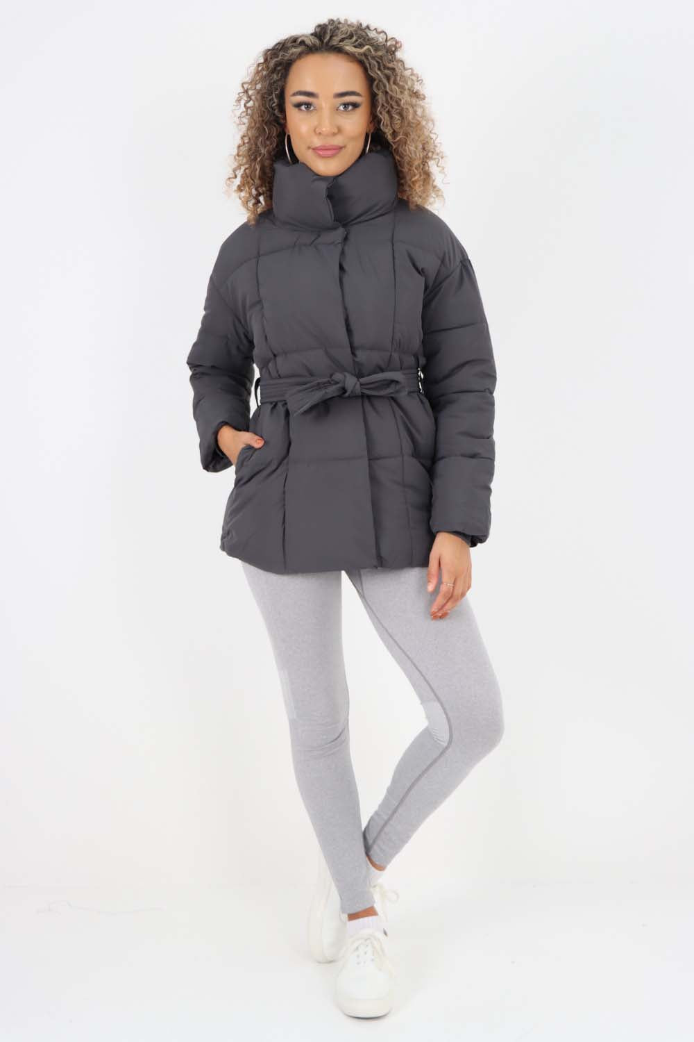 Italian Belted Hooded Jacket Coat Jackets & Coat WearAll