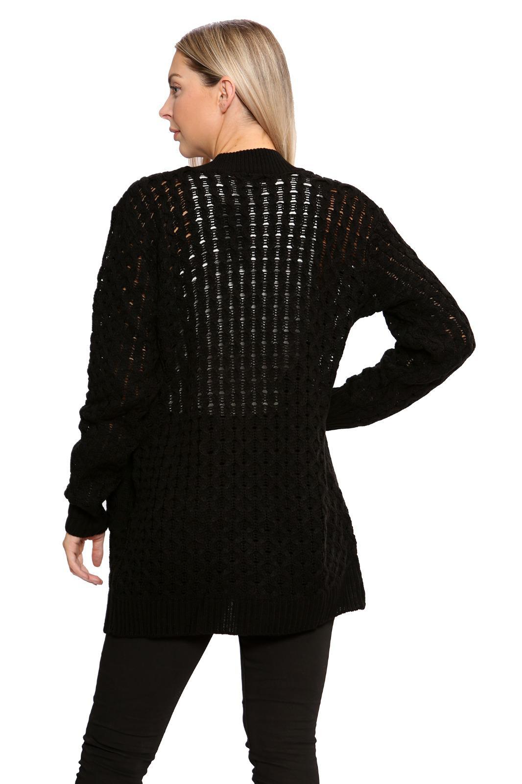 Cable Knitted Open Pocket Cardigan Knitted Cardigan WearAll