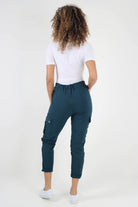 Plus Size Italian Drawstring Waistband Magic Cargo Trouser Trouser WearAll