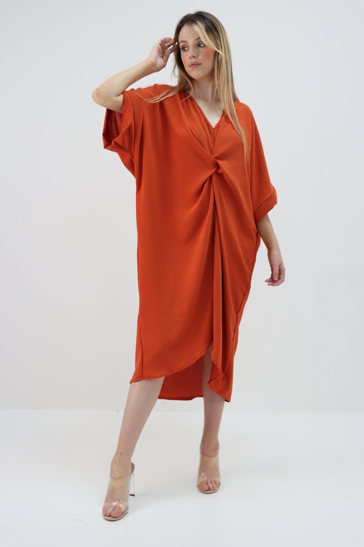 Tie Knot Twist Midi Dress Dress WearAll