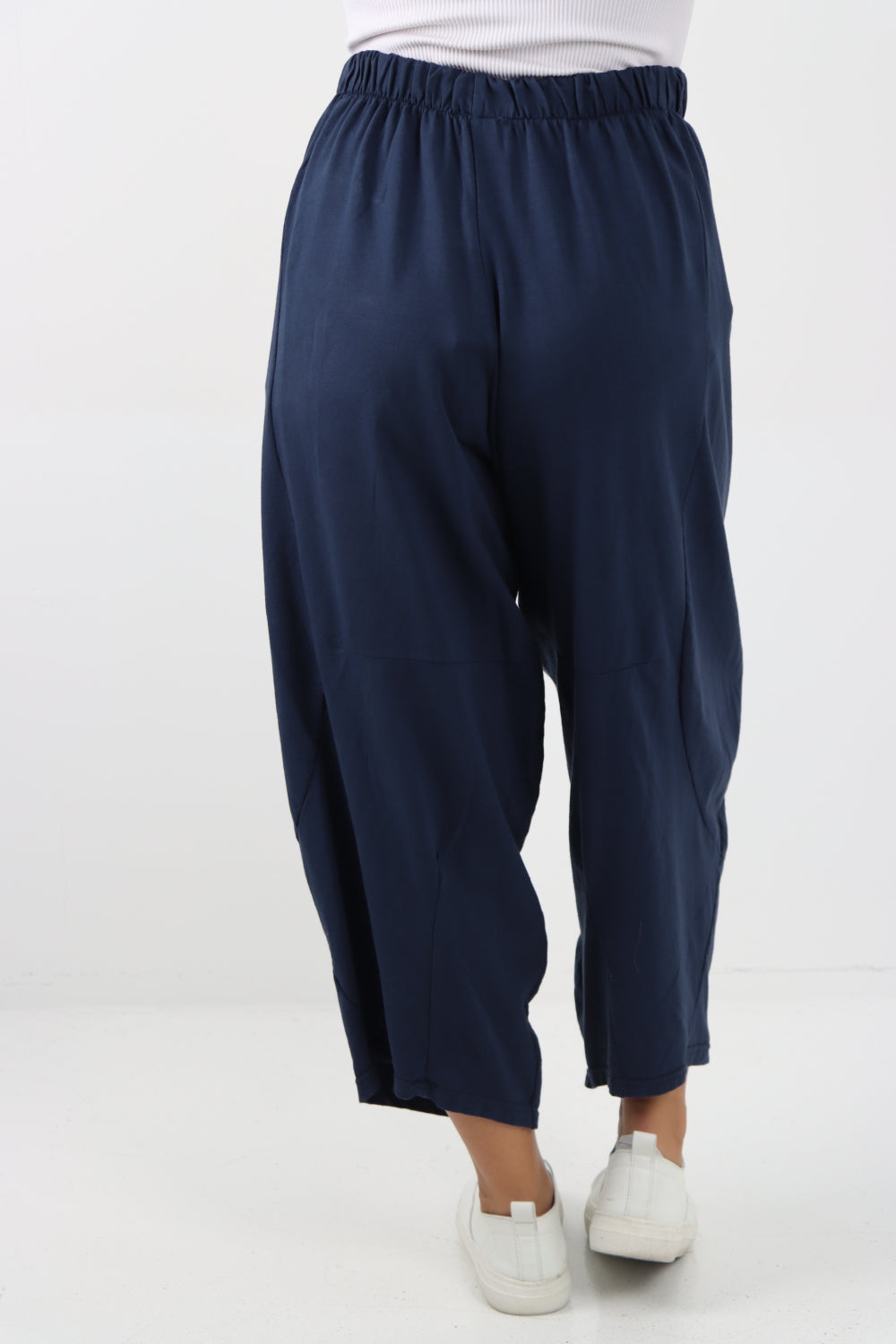 Italian Relaxed Fit Plain Baggy Trouser Trousers WearAll