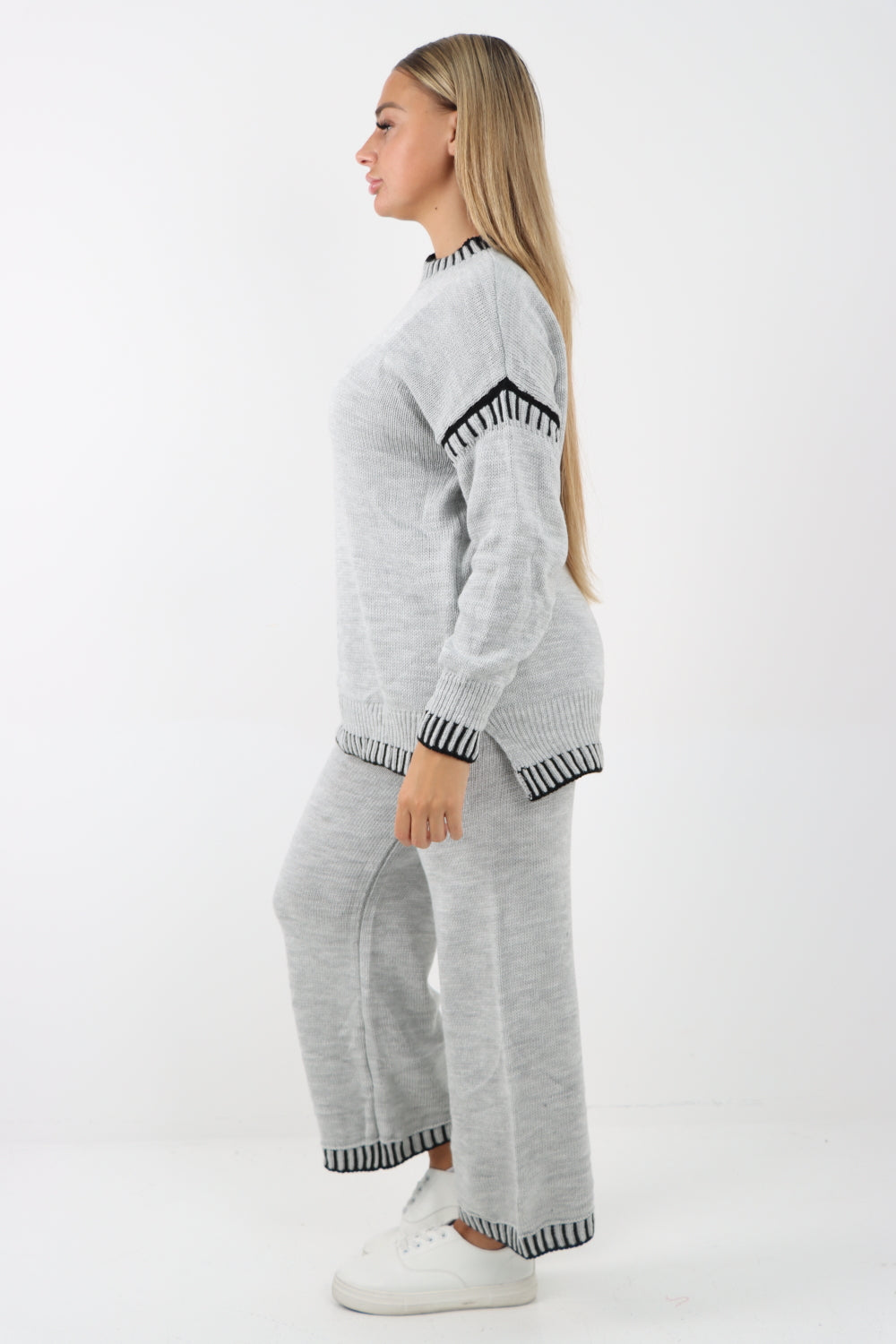 Italian Patch Knitted Co-Ord Set Tracksuit Dress WearAll