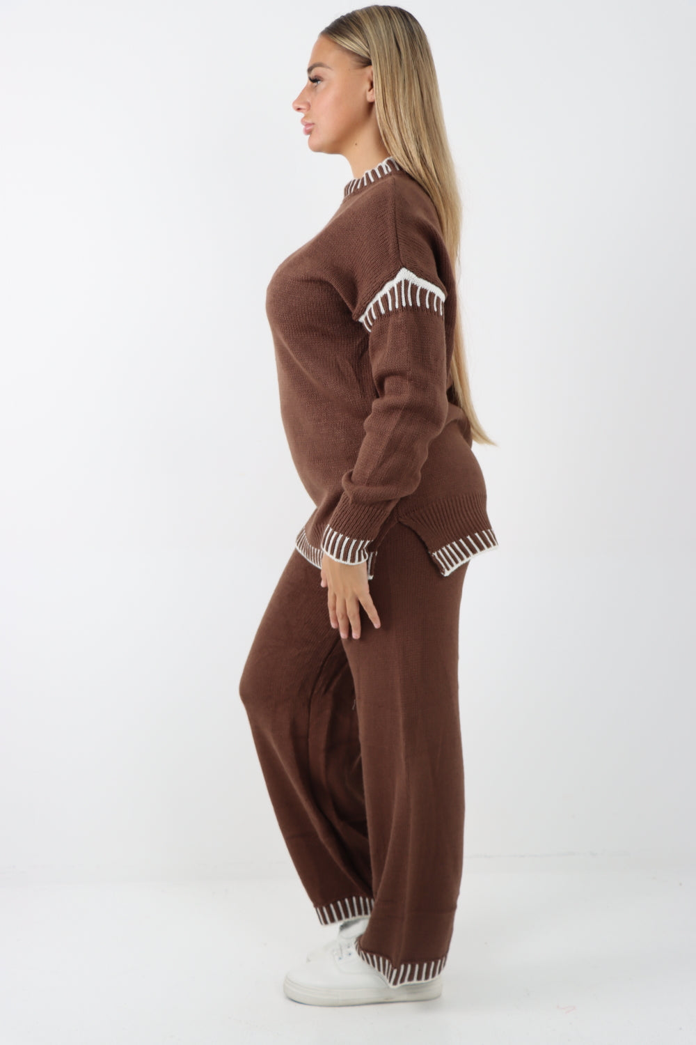 Italian Patch Knitted Co-Ord Set Tracksuit Dress WearAll