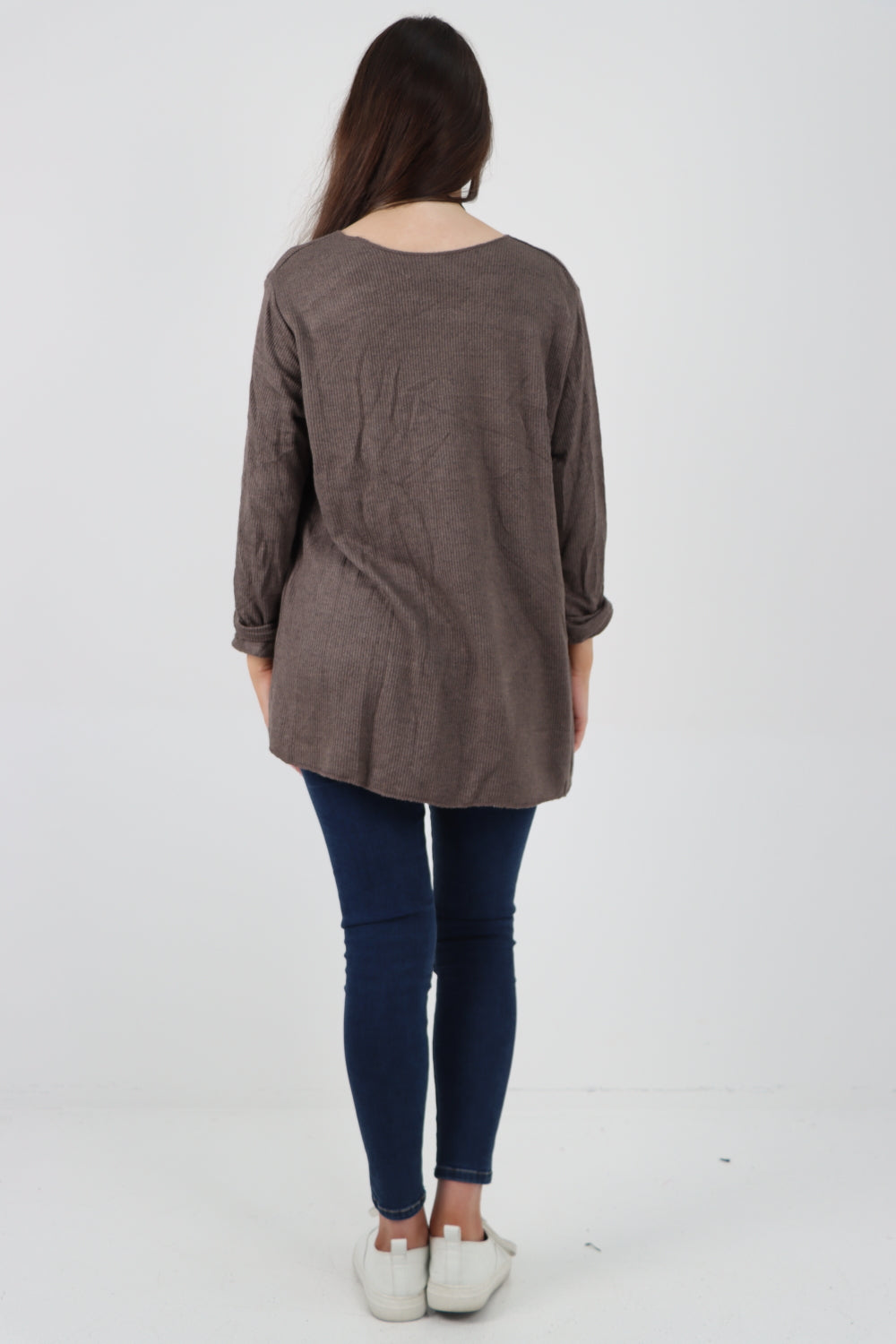 Italian Soft Knitted Necklace Top Sweater Jumper WearAll