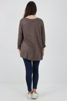 Italian Soft Knitted Necklace Top Sweater Jumper WearAll