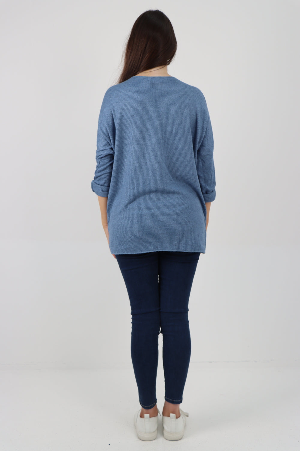 Italian Sequin Detail On Shoulder Soft Knit Jumper Top Jumper WearAll