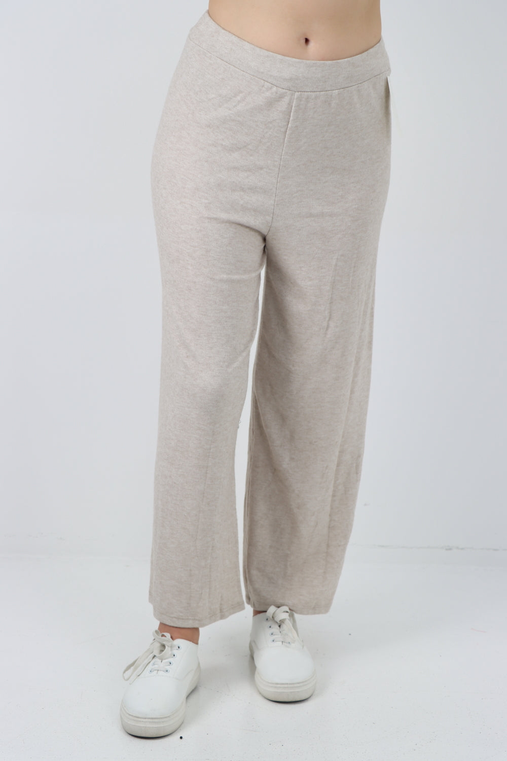 Italian Basic Knitted Plain Soft Top & Trouser Co - Ord Set Co-Ords WearAll
