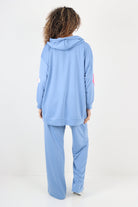 italian ditsy floral print hooded co ord set Co-Ord Suit Set WearAll