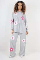 italian ditsy floral print hooded co ord set Co-Ord Suit Set WearAll