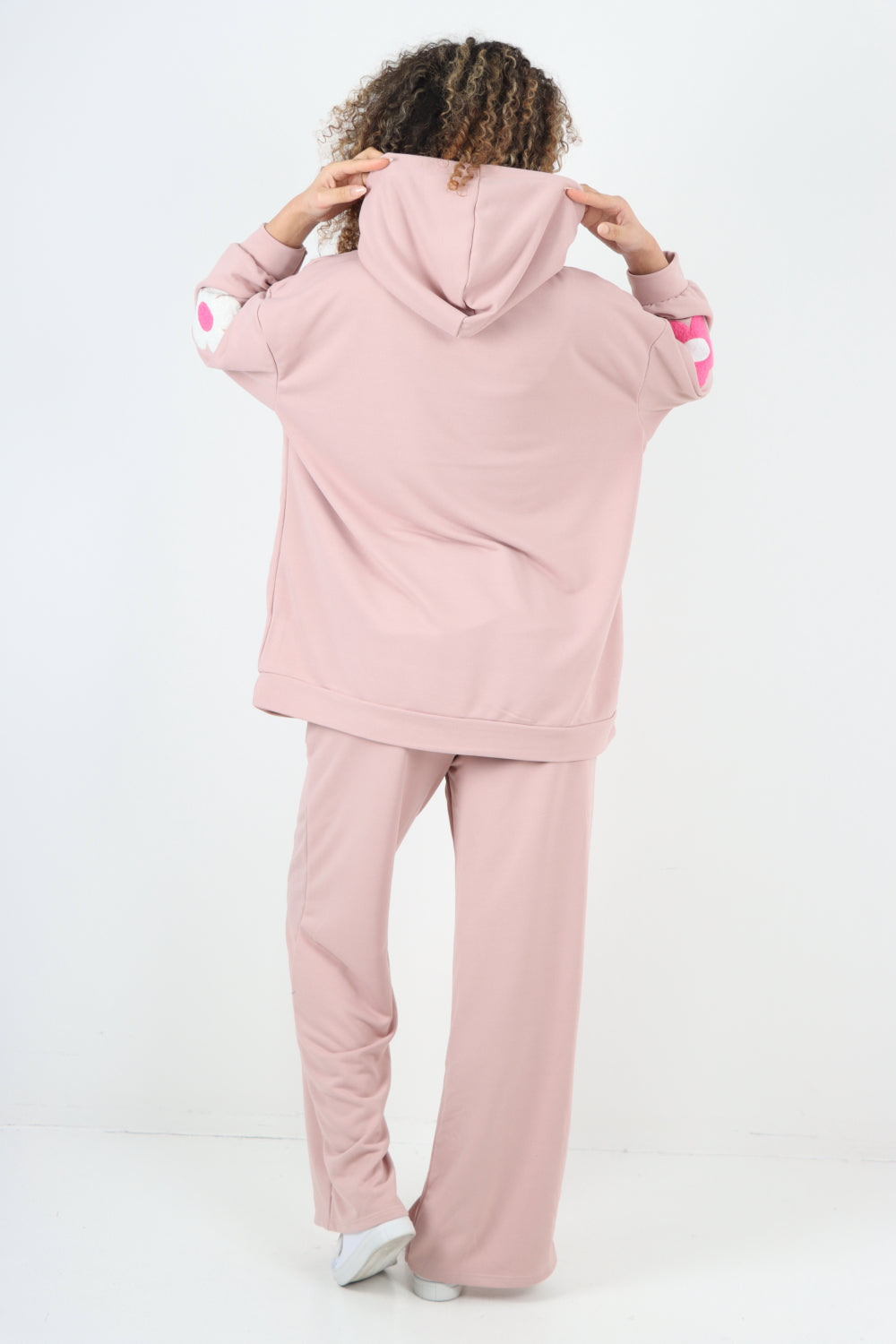 italian ditsy floral print hooded co ord set Co-Ord Suit Set WearAll