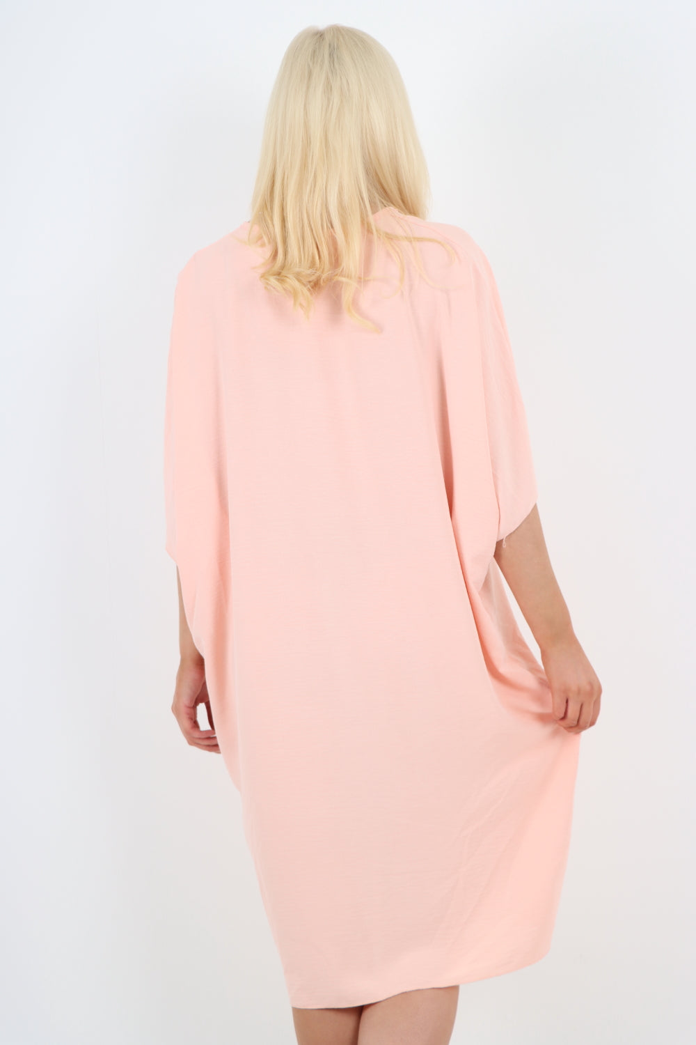 Italian Oversized V Neck Ring Detail Kaftan Dress Dresses WearAll