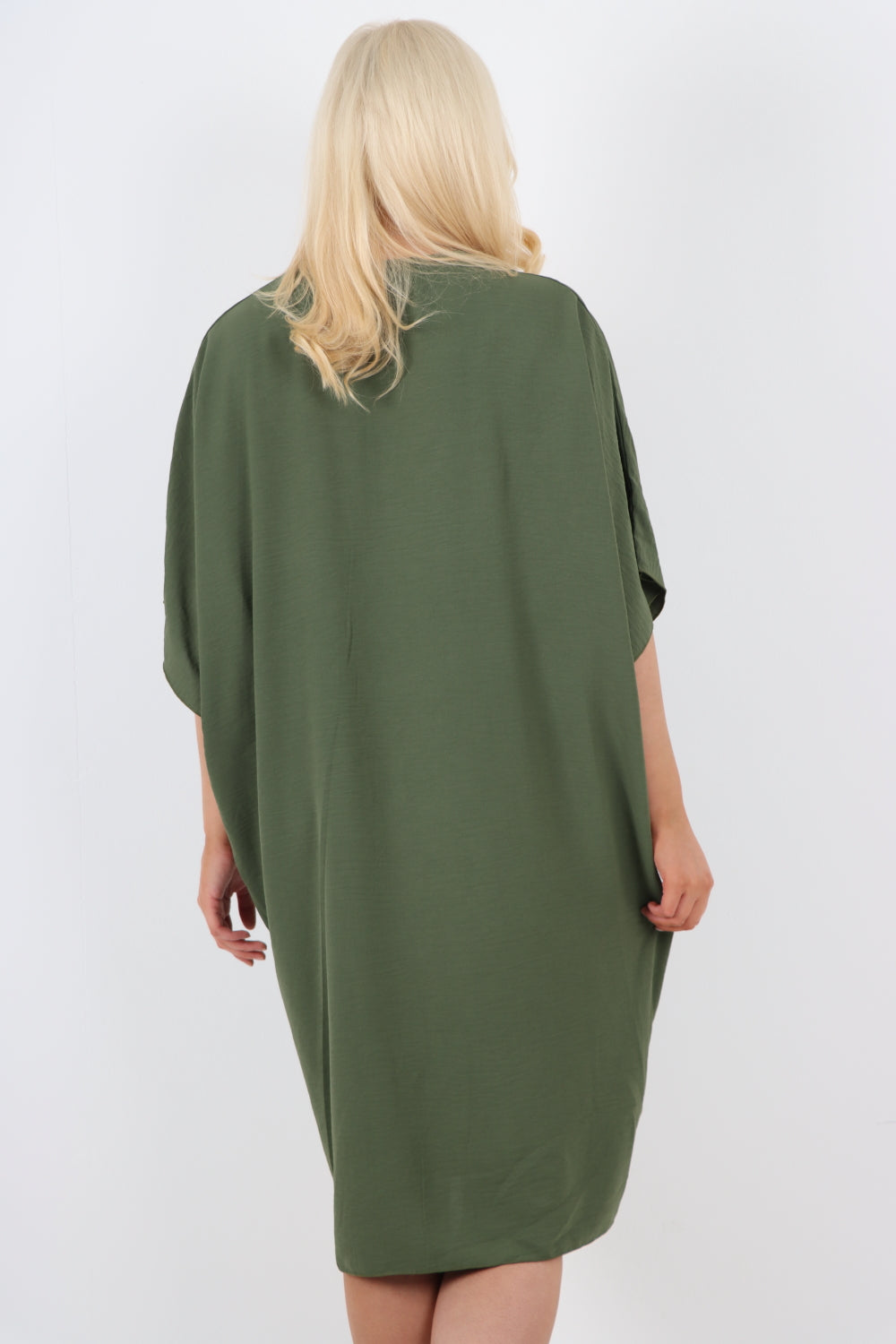 Italian Oversized V Neck Ring Detail Kaftan Dress Dresses WearAll
