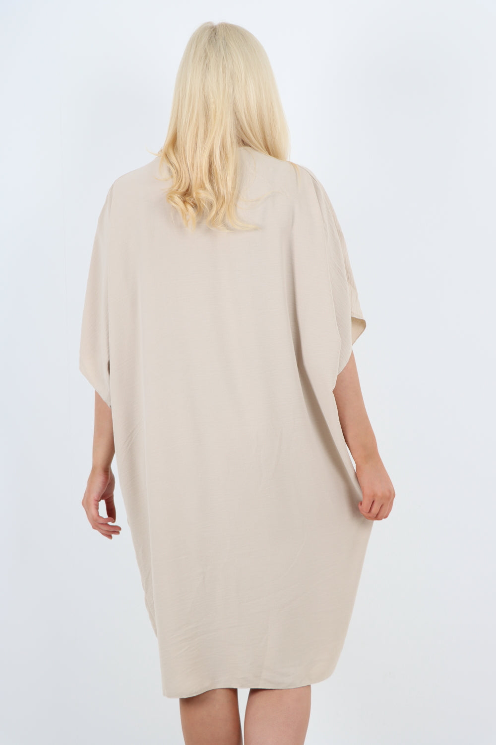 Italian Oversized V Neck Ring Detail Kaftan Dress Dresses WearAll
