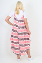italian animal print deep v neck jumpsuit Jumpsuits & Rompers WearAll