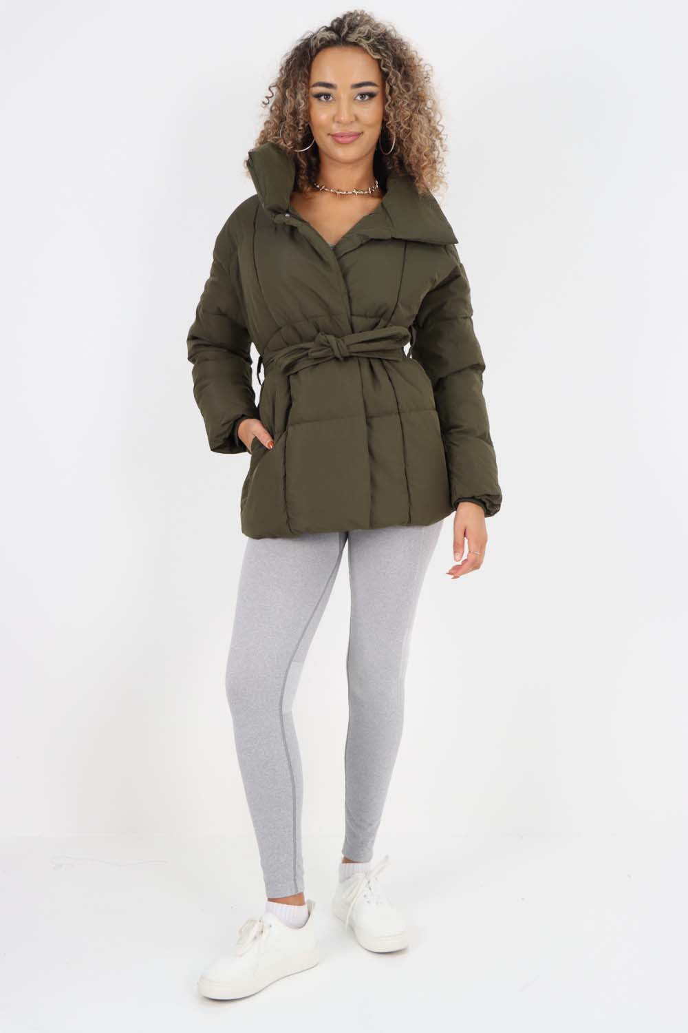Italian Belted Hooded Jacket Coat Jackets & Coat WearAll