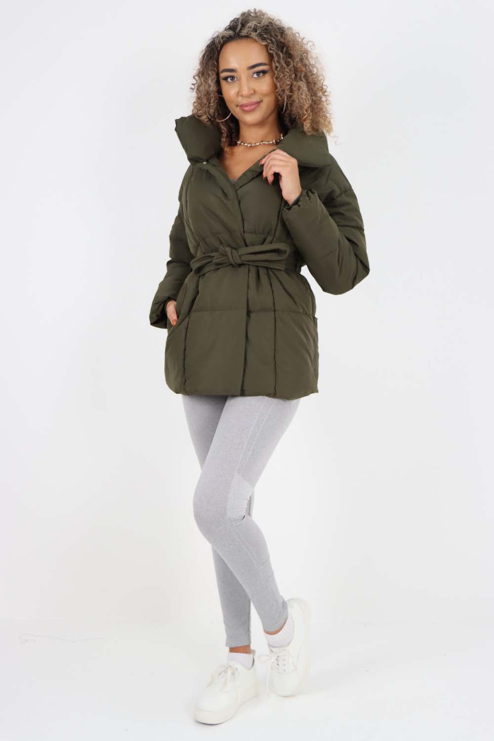 Italian Belted Hooded Jacket Coat Jackets & Coat WearAll