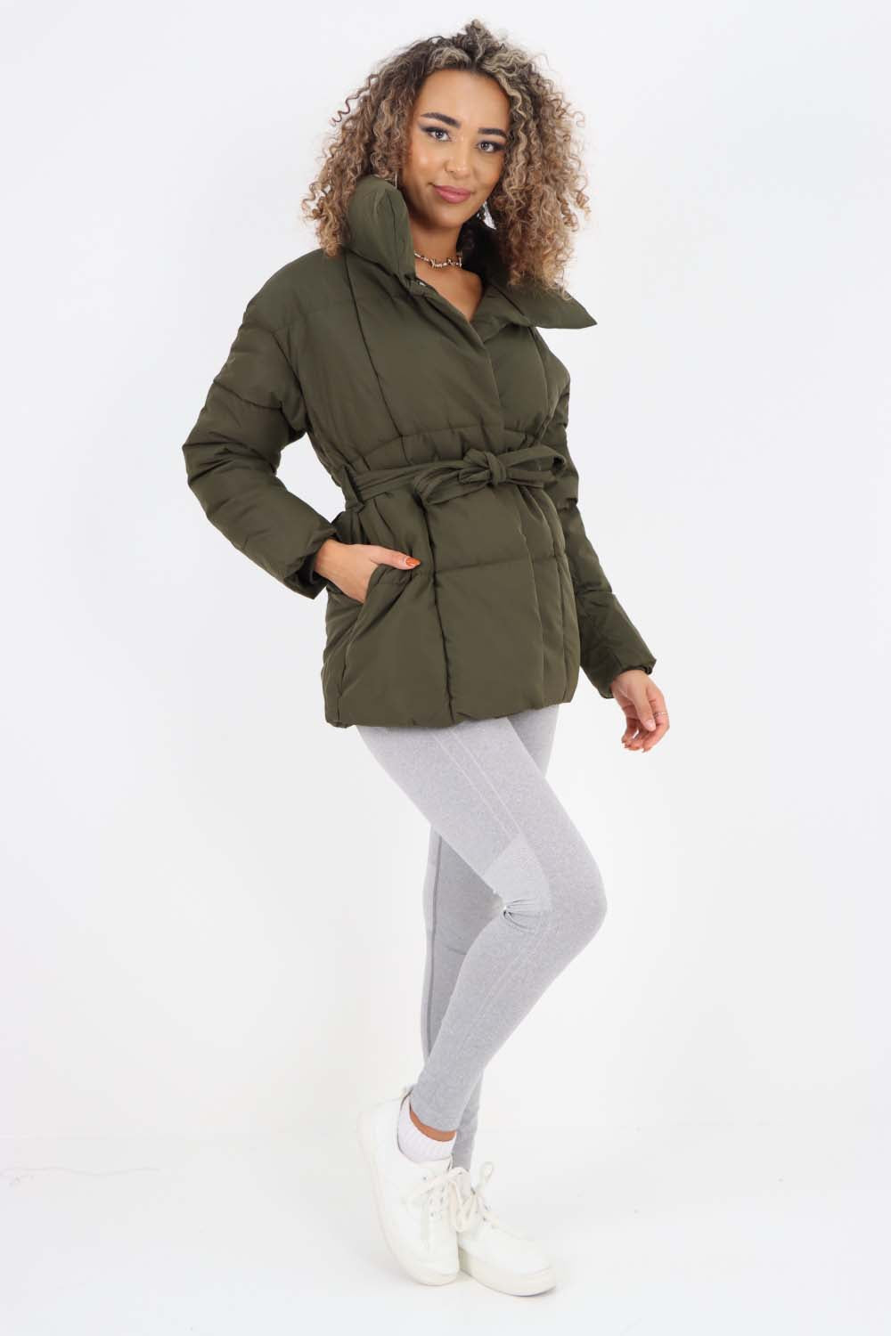 Italian Belted Hooded Jacket Coat Jackets & Coat WearAll