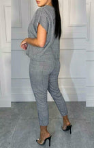 Boxy Check Print Jogger Top Loungewear Loungewear WearAll