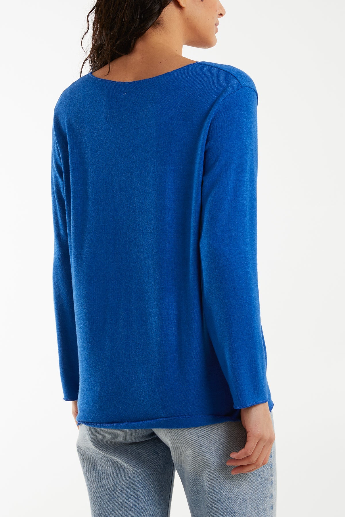 Diamante Dandelion Flower Fine Knit Jumpers WearAll