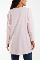 Multicolour Fluffy Daisy Long Sleeve Top T-shirts WearAll