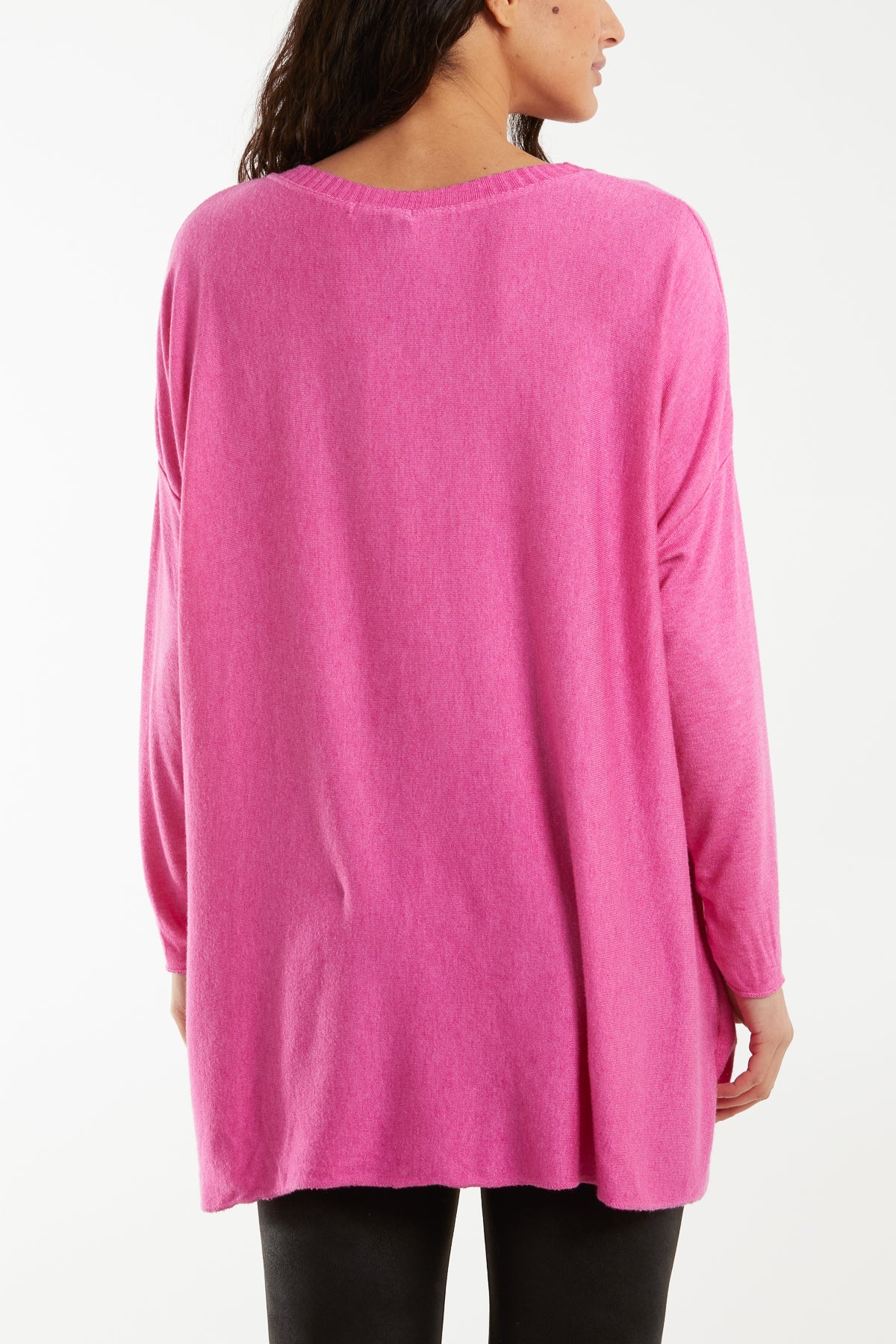 Diamante Star Foil Design High Low Jumper Jumpers WearAll