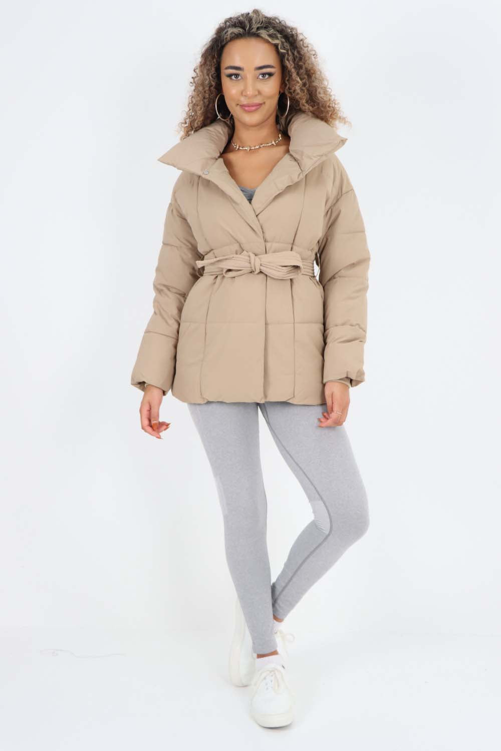 Italian Belted Hooded Jacket Coat Jackets & Coat WearAll