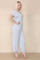Tie Waist Stylish Harem Jumpsuit Playsuits & Jumpsuits WearAll