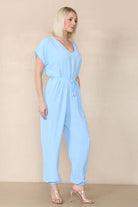 Tie Waist Stylish Harem Jumpsuit Playsuits & Jumpsuits WearAll