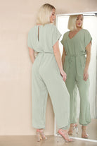 Tie Waist Stylish Harem Jumpsuit Playsuits & Jumpsuits WearAll