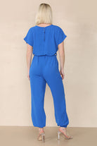 Tie Waist Stylish Harem Jumpsuit Playsuits & Jumpsuits WearAll