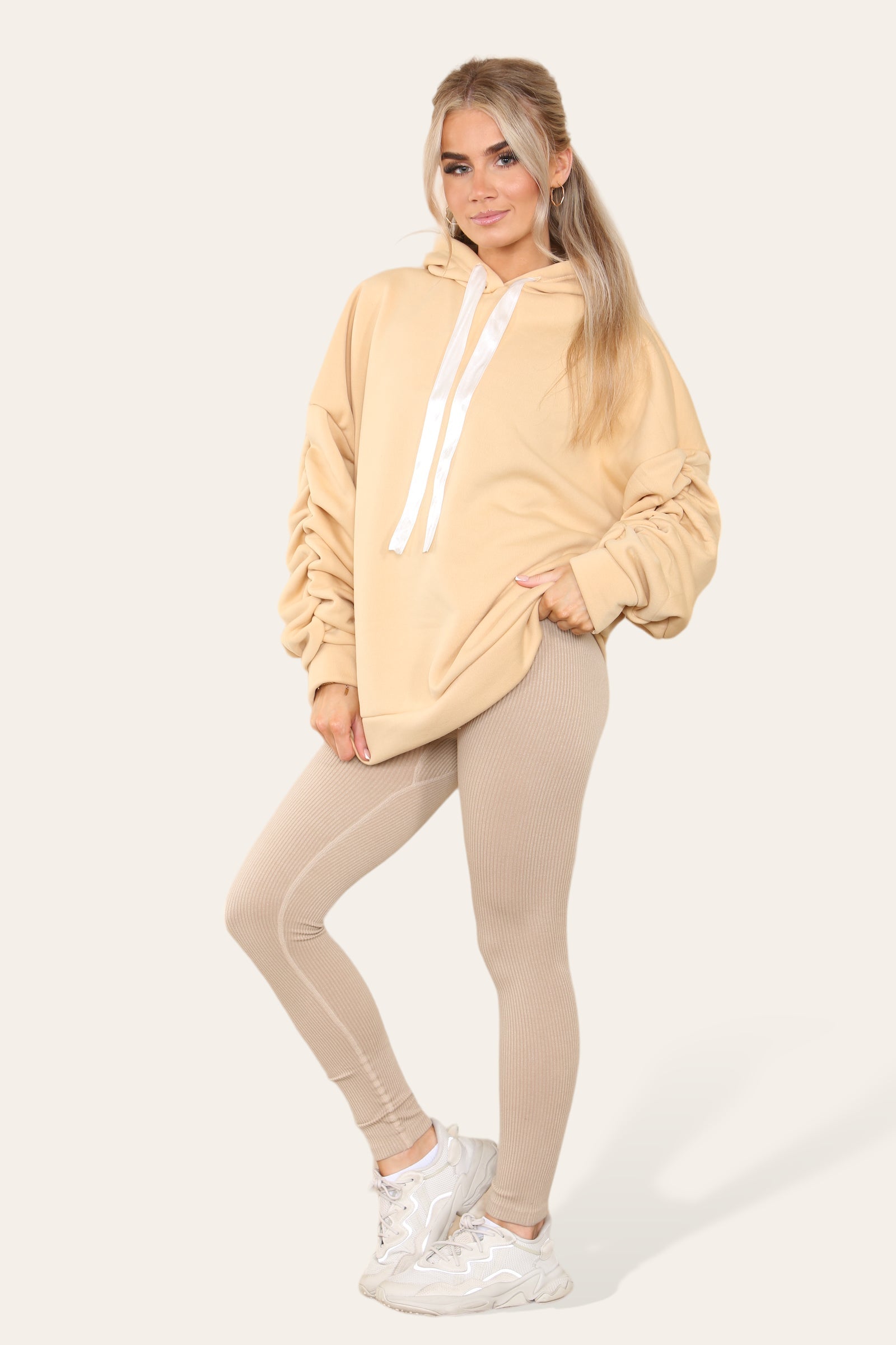 High Waist High Rise Seamless Ribbed Legging Leggings WearAll