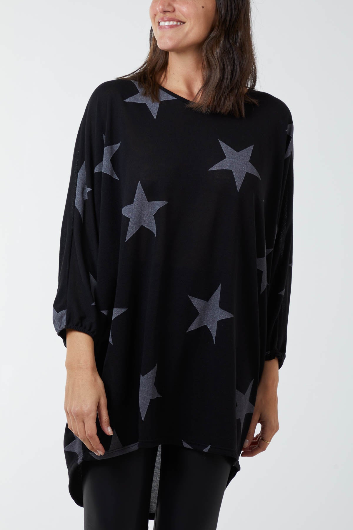 Dip Hem Asymmetric Star Top TOPMF2 WearAll