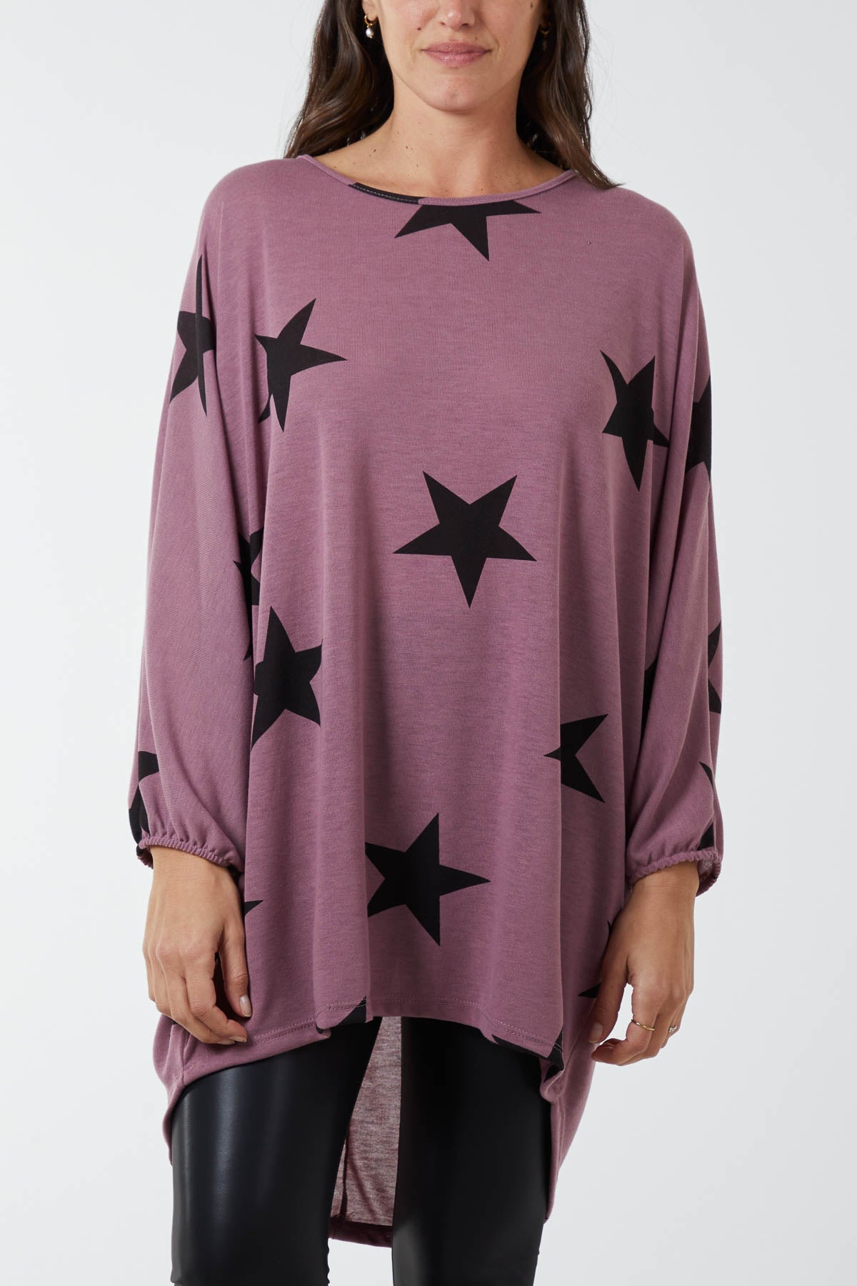 Dip Hem Asymmetric Star Top TOPMF2 WearAll