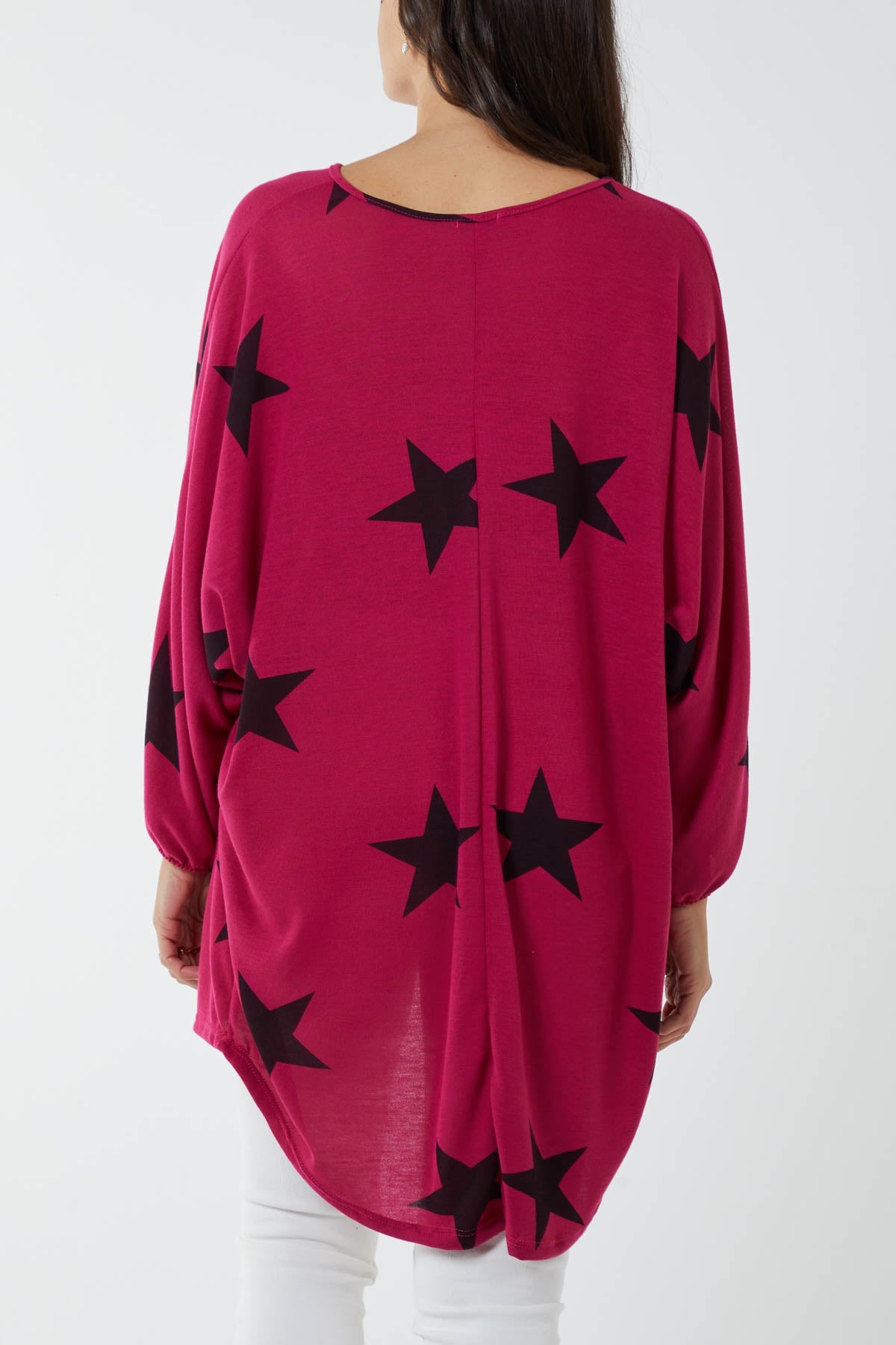 Dip Hem Asymmetric Star Top TOPMF2 WearAll