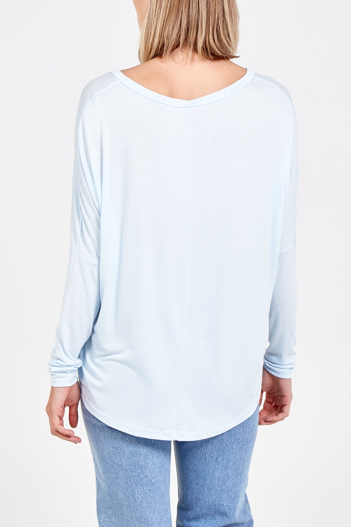 Basic Long Sleeve High Low Top TOPMF2 WearAll