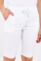 Magic Plain Drawstring Shorts XL-XXL Trousers WearAll White XL-XXL
