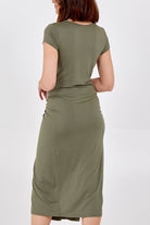 Cap Sleeve Plain Parachute Dress DMF2 WearAll