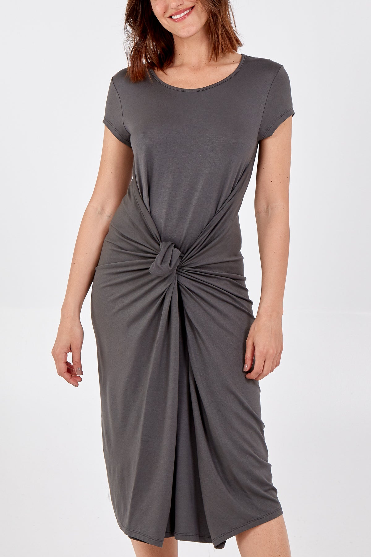 Cap Sleeve Plain Parachute Dress DMF2 WearAll
