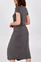 Cap Sleeve Plain Parachute Dress DMF2 WearAll